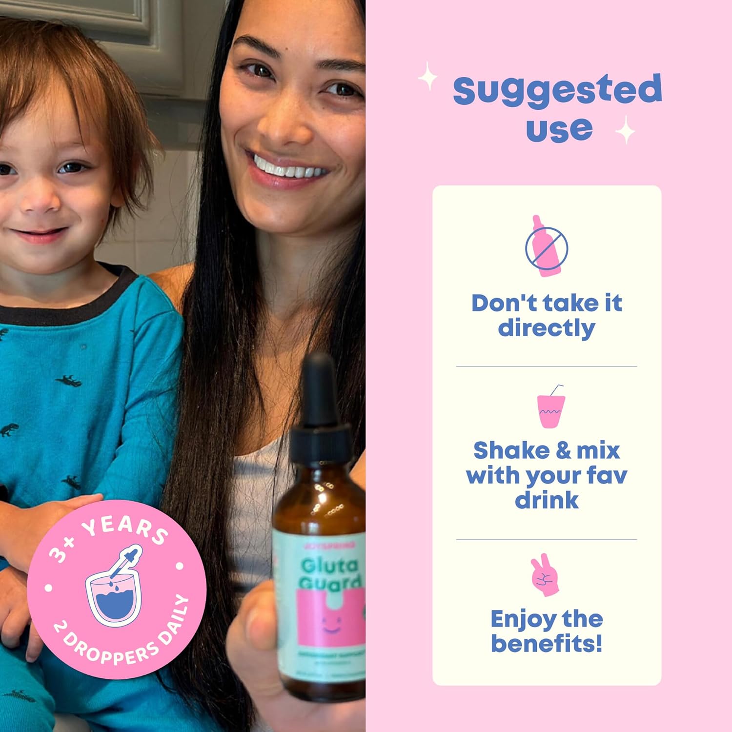 JoySpring Liposomal Glutathione Supplement for Kids | Supports Speech and Eye Contact | 50 MG Antioxidant L-Glutathione Drops | 2 oz Liquid Detox Supplement - Image 6