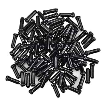 100 Stück Fahrrad Endkappen | Bunte Aluminium Endhülsen Für Brems- & Schaltzüge - 6 Farben Für MTB & Rennrad