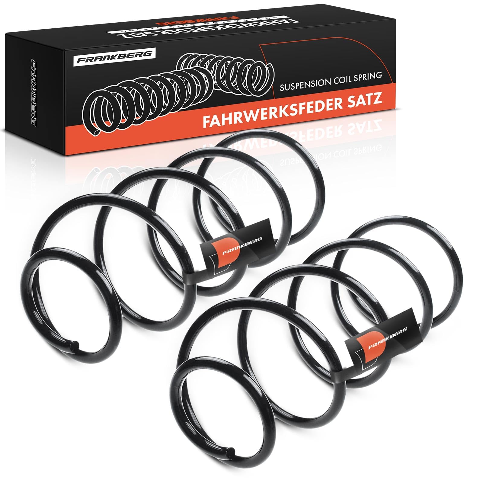 Frankberg 2 ressorts de suspension pour essieu avant 5002FV | Compatible avec: 307 3A/C, C4 I LC, 307 Pause 3E, 307 SW 3H, C4 Coupé LA