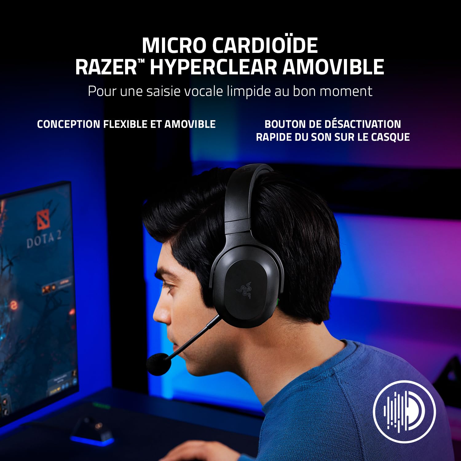 Razer Barracuda X - Casque Gaming sans Fil Multiplateforme (SmartSwitch Dual sans Fil, Design Ergonomique, TriForce 40mm, Microphone Cardioïde, Contrôles sur Casque, Batterie de 50h, USB-C) Noir