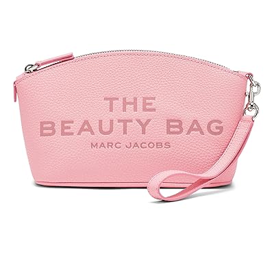 Marc Jacobs The Leather Beauty Bag Cosmetic Case Ribbon Pink