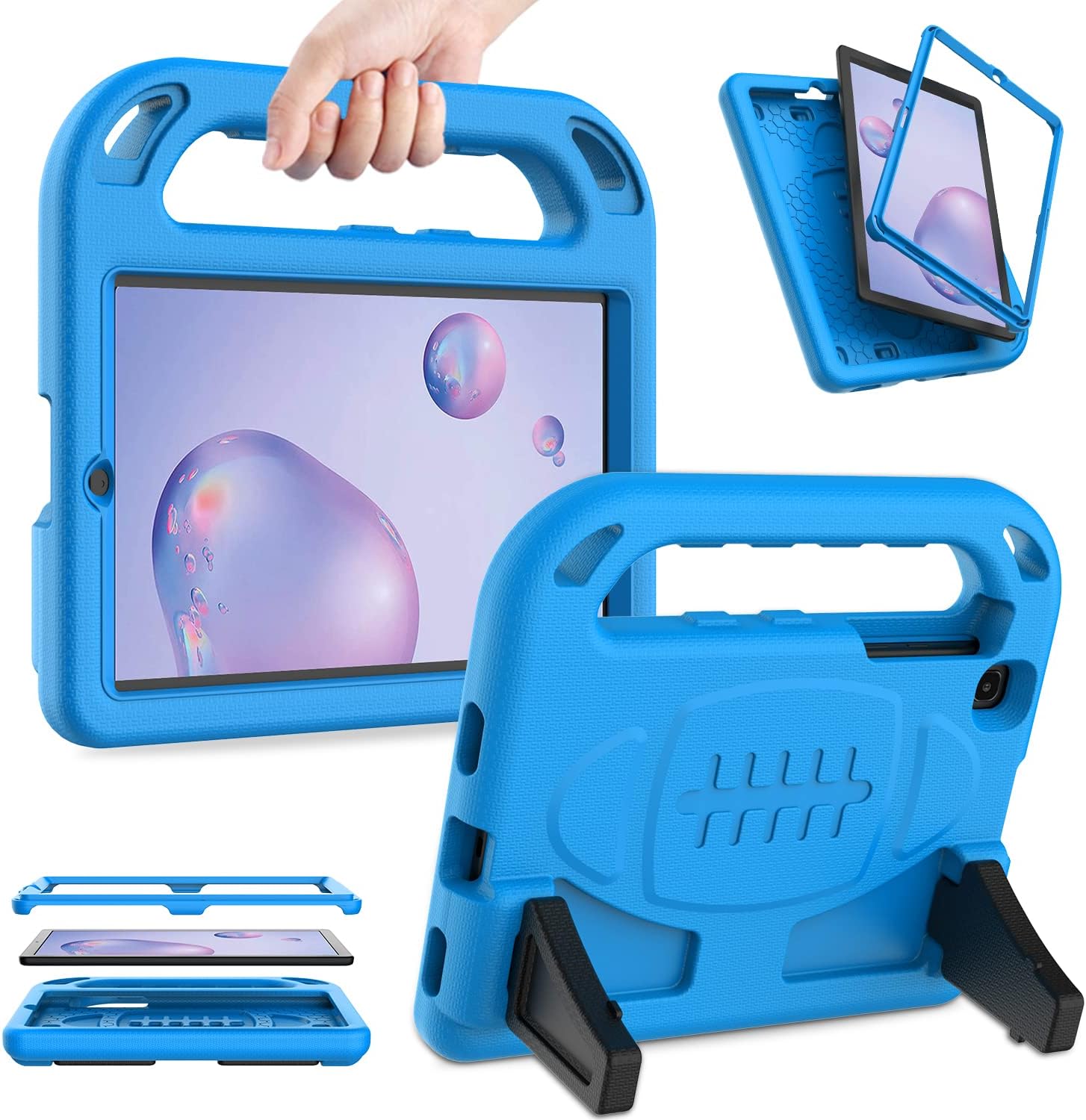 AVAWO Kids Case for Samsung Galaxy Tab A 8.4 SM-T307 (2020) - Built in Screen Protector - Shock Proof Lightweight Convertible Stand Kids Friendly Case for Galaxy Tab A 8.4-inch Release in 2020, Blue