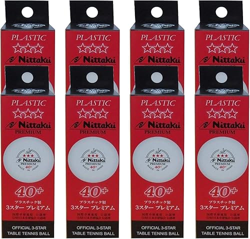 Miniatura 7 de NITTAKU Pelotas de tenis de mesa prémium de 3 estrellas