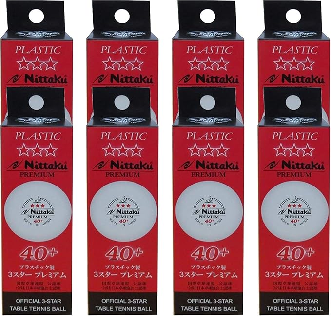 NITTAKU 3Star Premium 40+ Table Tennis Balls (24 Balls) Sports & Outdoors