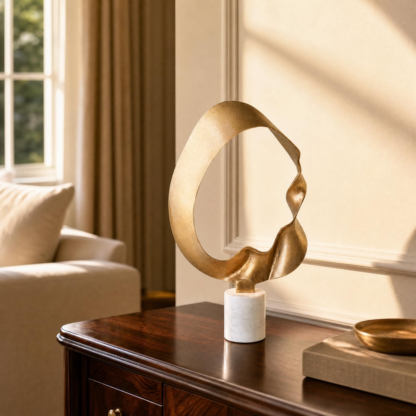 Gralara Escultura Elegante Artística, Actual, Figura geométrica, para Oficina