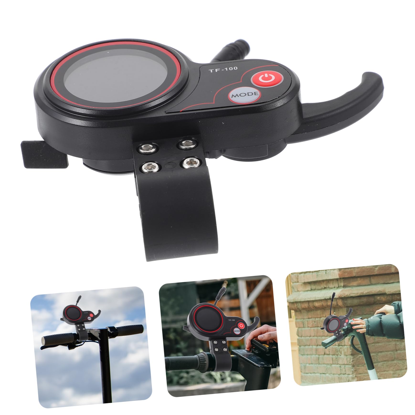 Display Per Monopattino Elettrico Compatibile Pannello Strumenti in Plastica Durevole Schermo Intuitivo e Facile Da Installare Accessorio Nero Per Scooter Elettrico