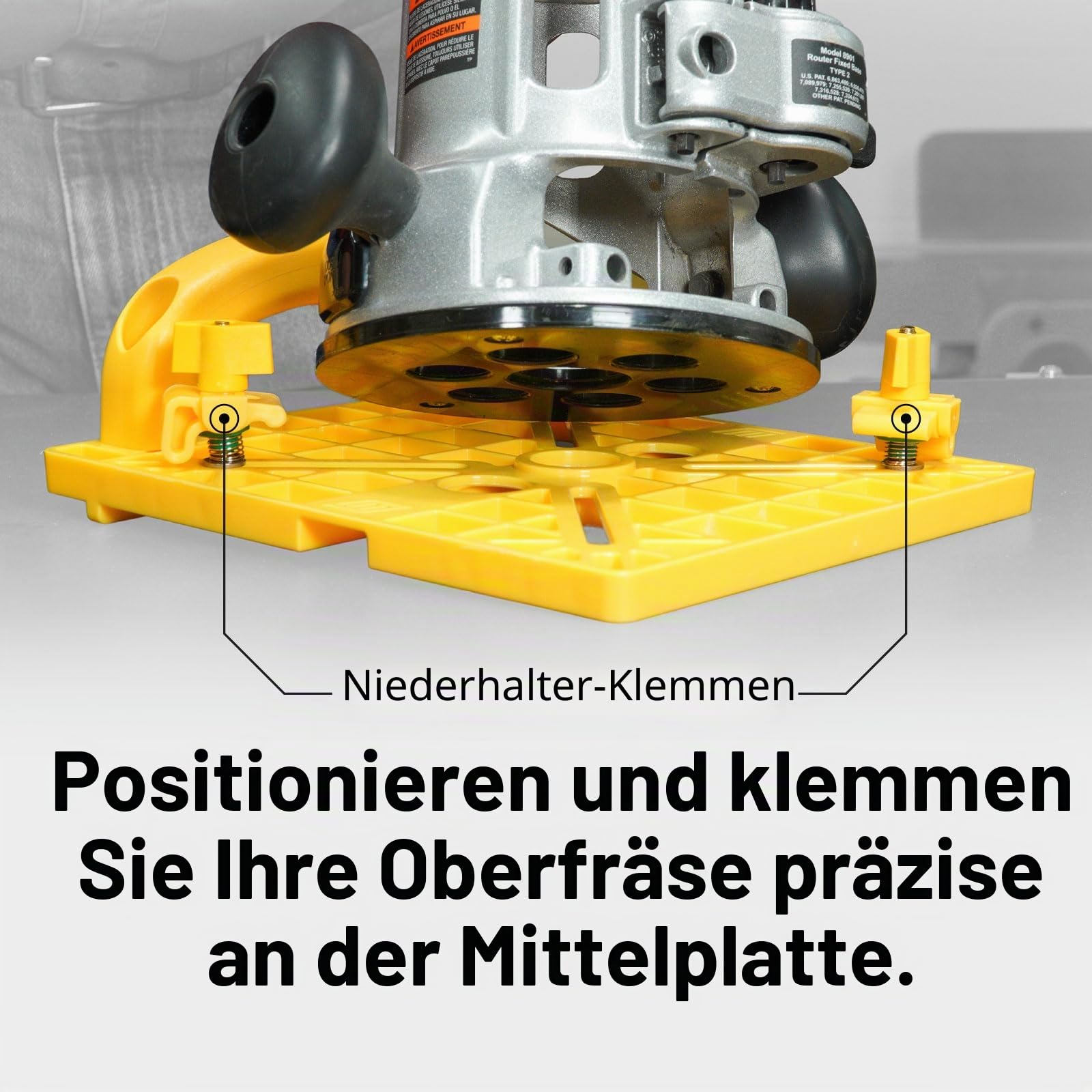 MICROJIG MatchFit Grid Routing Guide - Präzisionswerkzeug für Schwalbenschwanz-Klemmschienen, einfache Einrichtung, selbstindexierendes Design, kompatibel mit Oberfräsen | Komplett-Set für 1/4