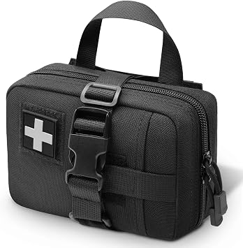Upgrade Molle Rip Away Ifak Pouch, Tactical Small Belt First Aid Pouch Medical Utility EMT Pouch Only