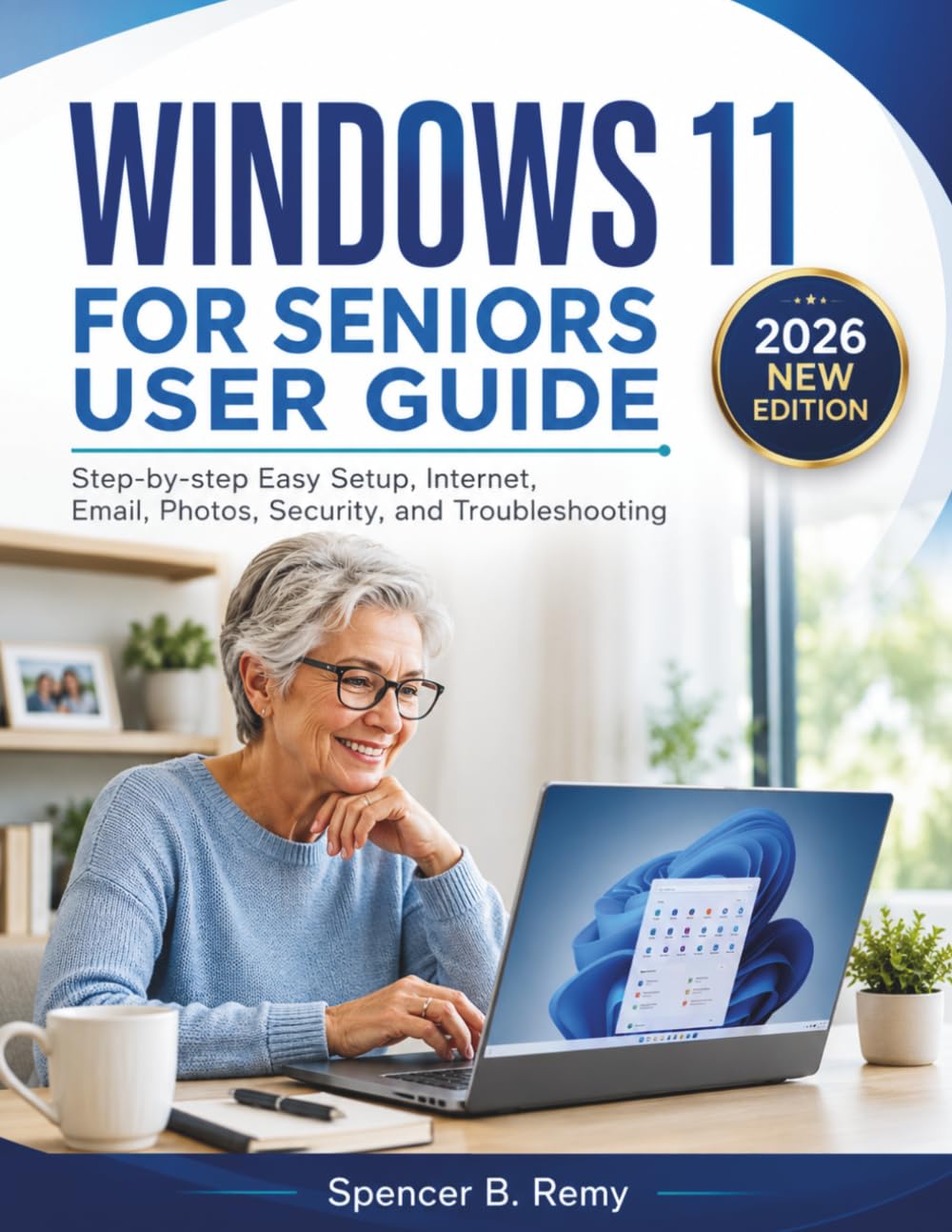 WINDOWS 11 FOR SENIORS USER GUIDE: Step-by-step Easy Setup, Internet, Email, Photos, Security, and Troubleshooting