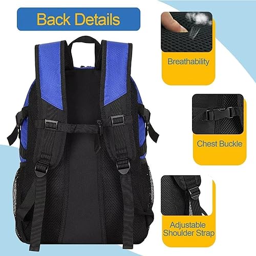 Miniatura 5 de Mochila de baloncesto con compartimento para pelotas – Bolsa de baloncesto grande con compartimento para zapatos, bolsa de equipo deportivo para