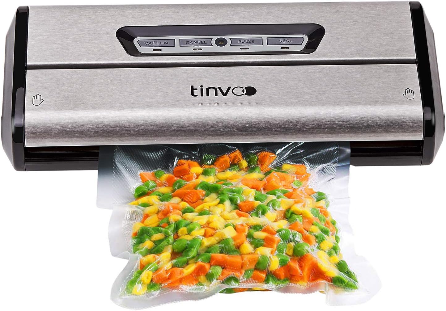 TINVOO Vacuum Sealer Machine, VS100S Upgraded Automatic System Food Sealer with Starter KitLed