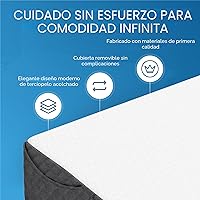 Vista 7 de Kolbs - Almohada de cuña de cama tamaño King para cabecero Almohada moderna y elegante para llenar el espacio entre la cabecera y el colchón