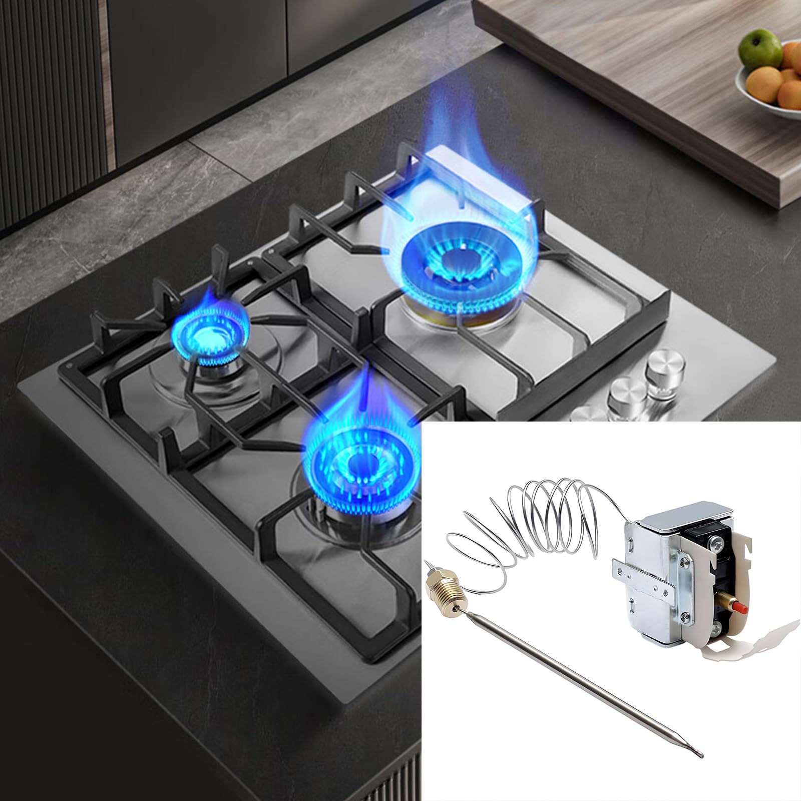 PP10084 - Termostato profesional de repuesto de límite alto y reinicio manual de alto límite para interruptores de termostato