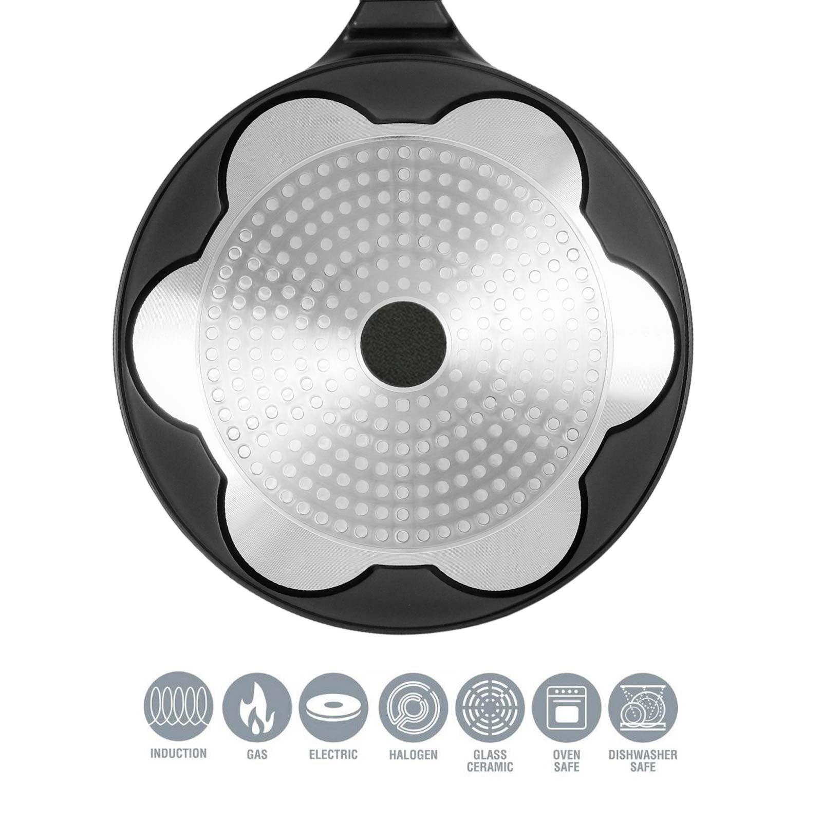4BIG.fun Pancakes Pan 26 cm, oogpan, marmeren coating, inductie