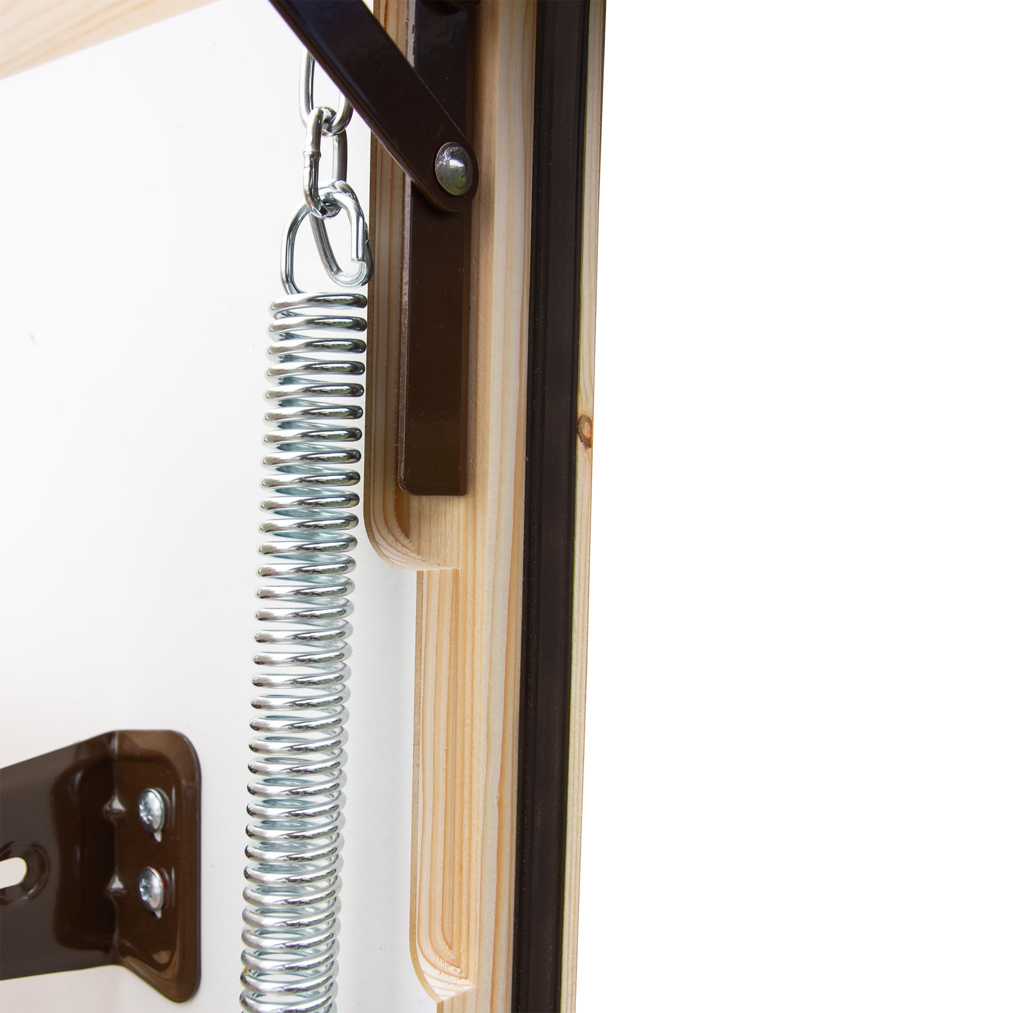 Bodentreppe Gedämmt 120 x 80 cm - Dachbodentreppe U-Wert 0,86 - Dachbodenluke Raumspartreppe Innen - Bodenluke mit Treppe bis zu 150 kg Traglast