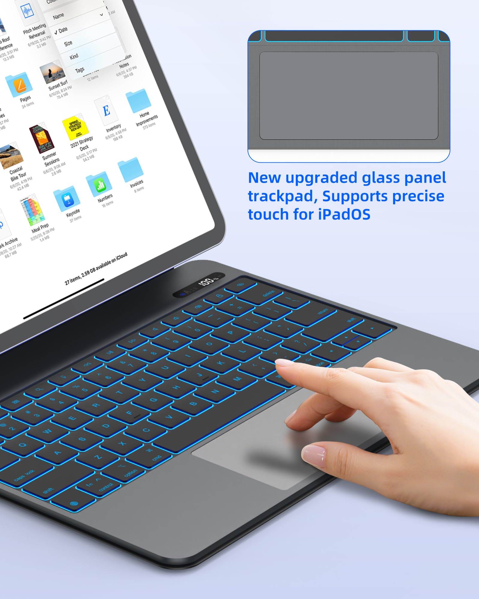 Amazon.com: Bettdow New Lightweight Magic Keyboard Case for iPad