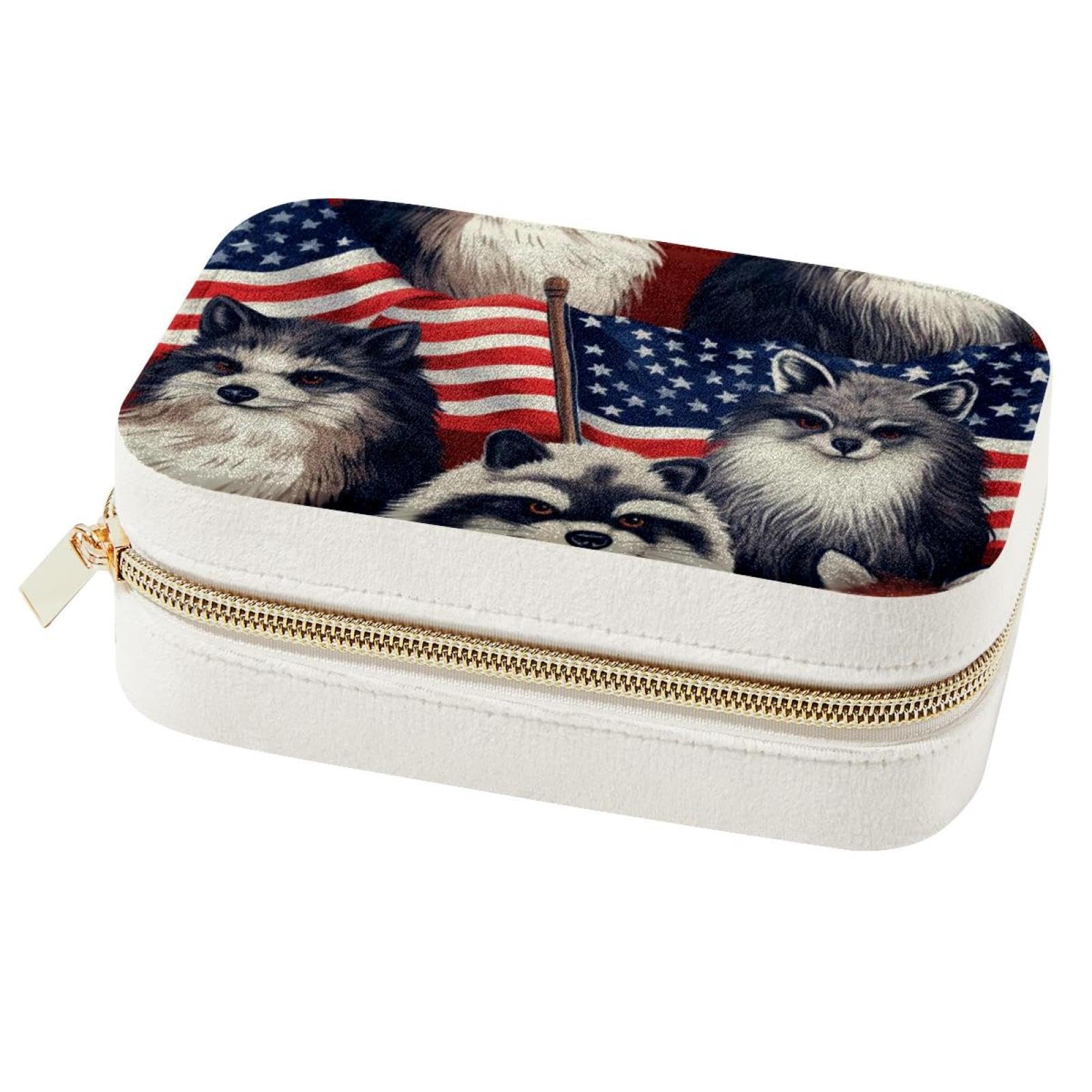 Boîte à bijoux thème USA cadeau idéal pour ranger ses colliers