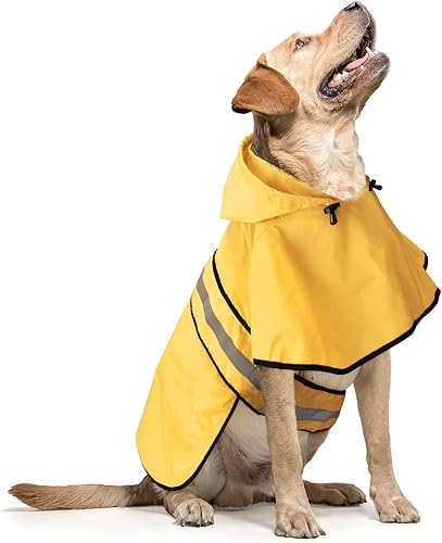 Miniatura 2 de Chubasqueros ajustables para perro, impermeable, ligero, poncho de lluvia, chaqueta reflectante con capucha para perros pequeños, medianos y grandes