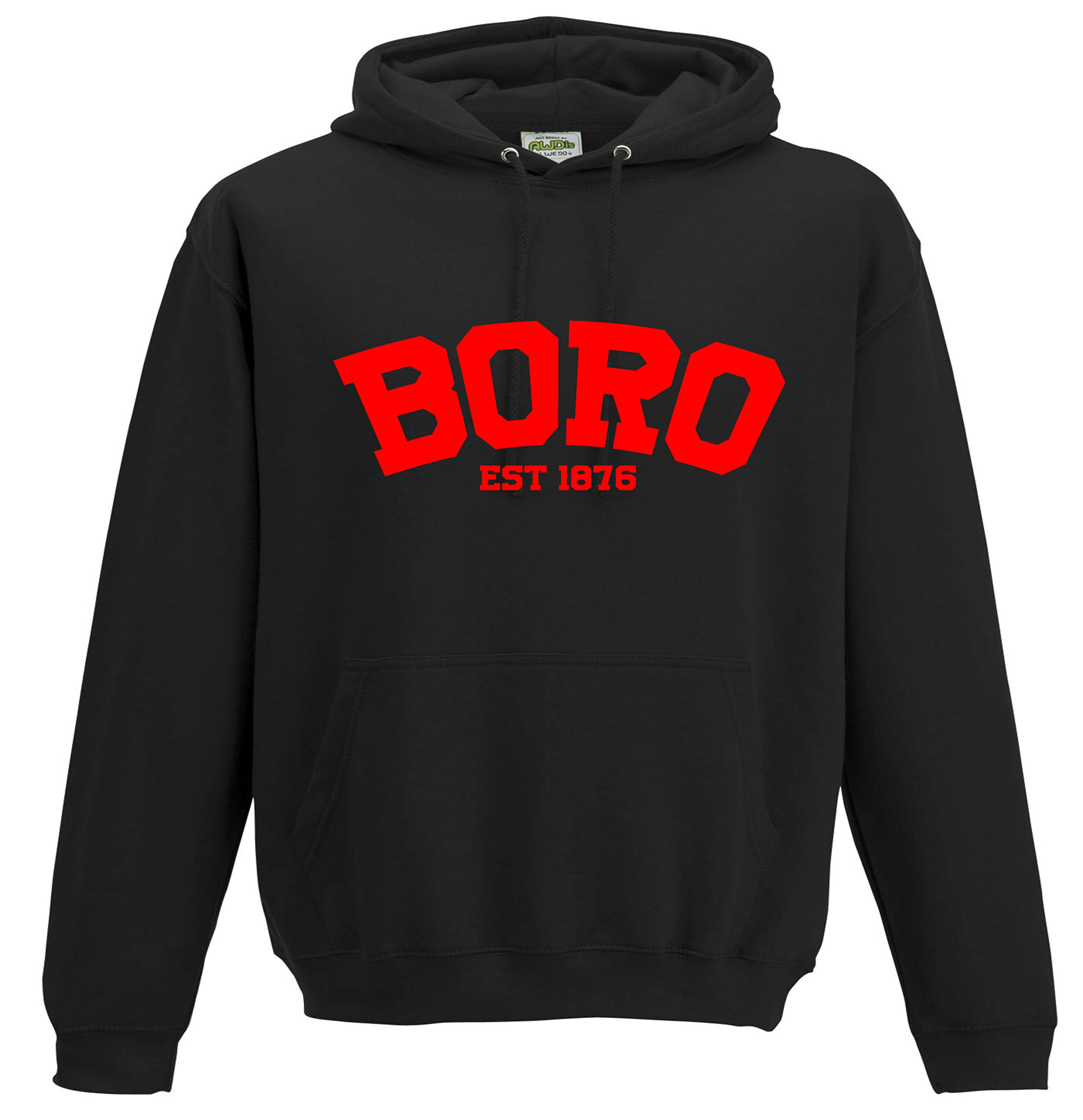 All About The PrintBoro Established in 1876 Premium Hoodie Gift middles Borough Present Gift Football Fan Mens top Jumper Sweatshirt