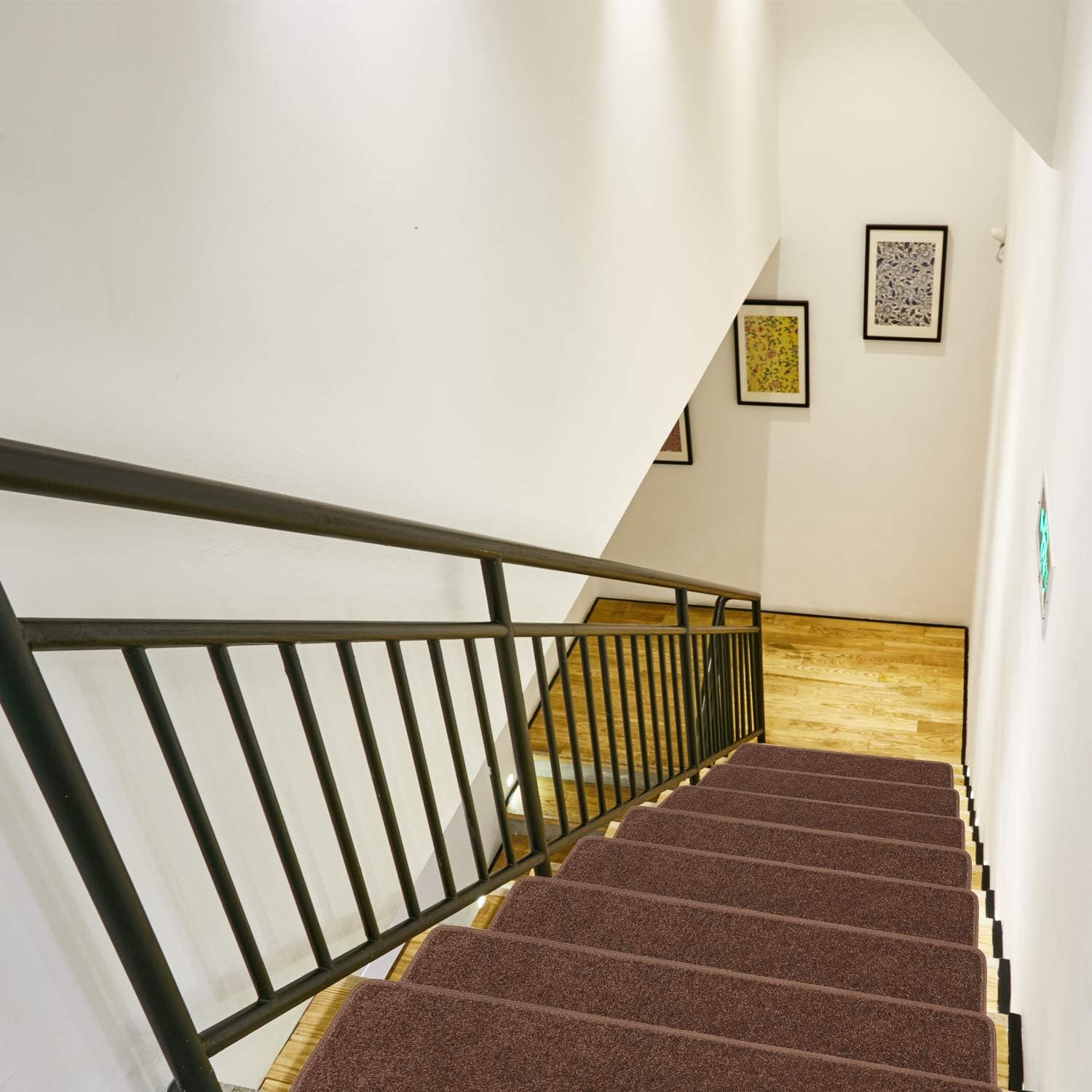 Exсluѕіvе Dіѕсоunt 50% Prісе Stair Treads Carpet Non Slip Indoor,8 X 30,Set of 13,Direct Adhesion with No Need for Tape,Safety Slip Resistant for Kids,Elders and Dogs,Pure Color (13, Brown)