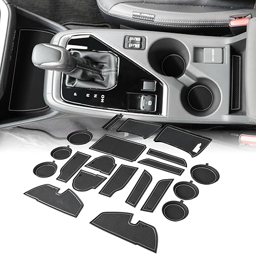 Vista 81 de Auovo Insertos para portavasos compatibles con Subaru Crosstrek Impreza 2024 2025, accesorios de silicona personalizados para portavasos de Rojo