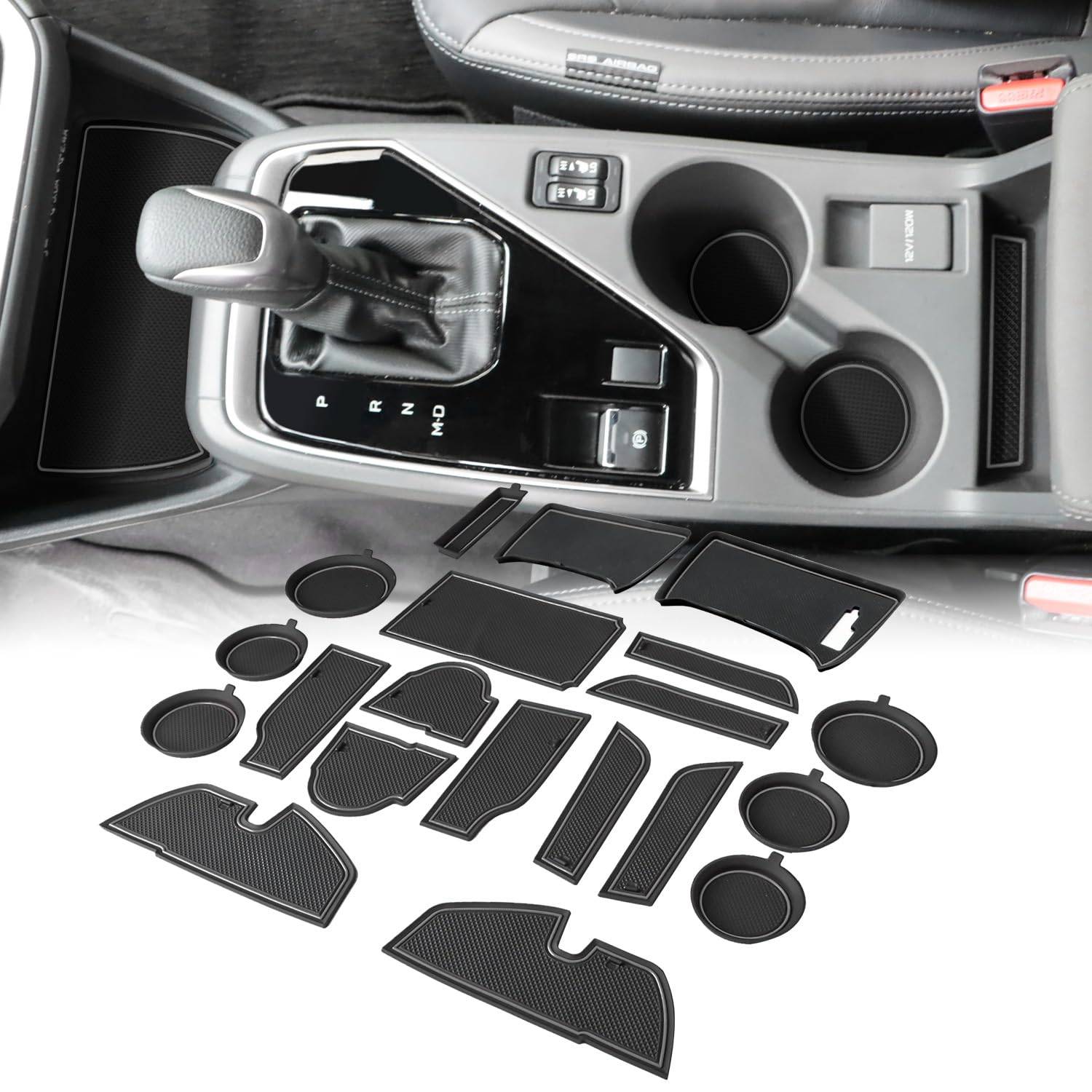 auovo Cup Holder Inserts Liners Compatible with Subaru Crosstrek Accessories 2024 2025 2026 Impreza Accessories Car Custom Center Console Door Pocket