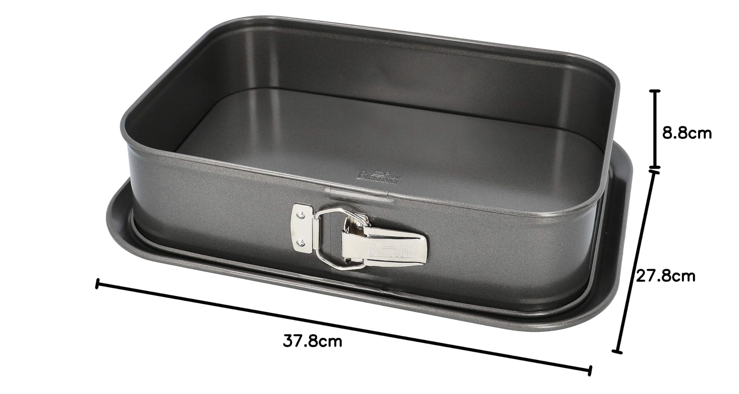 RBV Birkmann 881716 Easy Baking Moule à charnière en acier carbone 34 x 23,5 cm