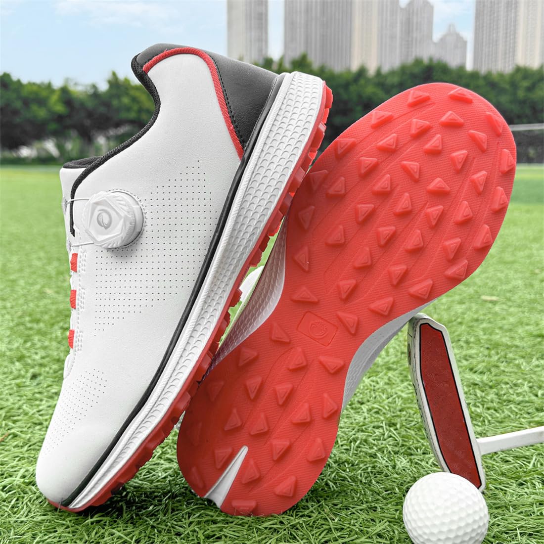 Zapatos De Golf para Hombres para Caminar Y Entrenamiento Al Aire Libre Zapatillas De Golf Profesionales Antideslizantes Sin Clavos