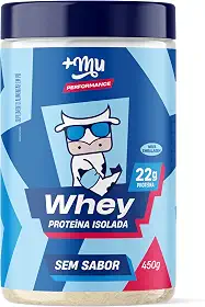 +Mu Pote Whey Isolado Sem Sabor 22g Proteína - 450g