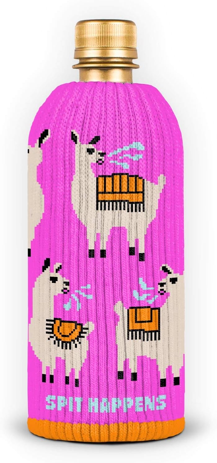 FREAKER Fits Every Bottle Can Beverage Insulator, Stops Bottle Sweat, Spit Happens Llama Alpaca