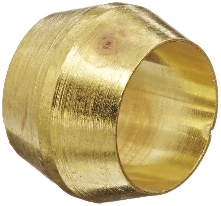 Eaton Weatherhead 60X4 Compression Sleeve, CA360 Brass, 1/4
