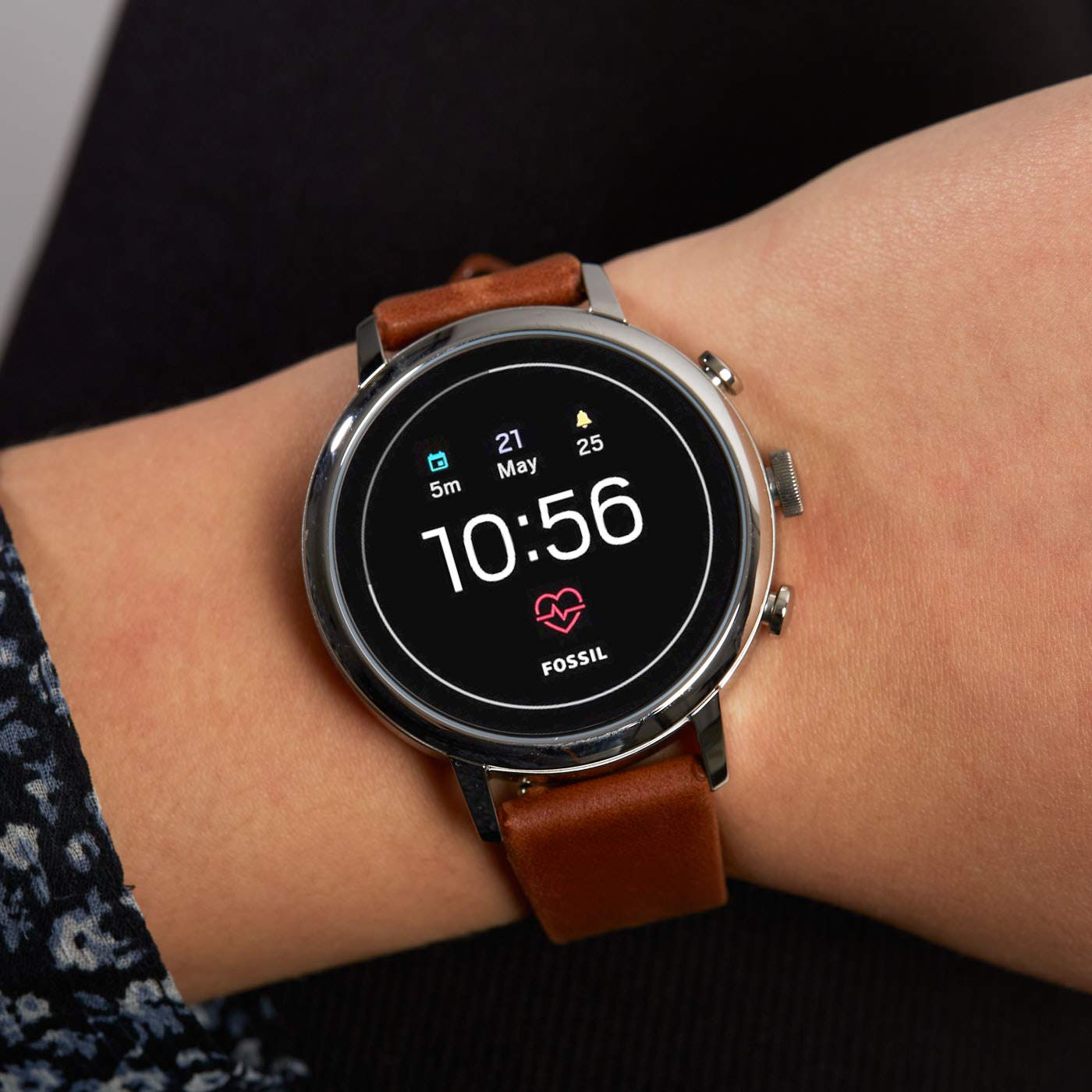 Fossil FTW6014 Brown Steel 316 L 