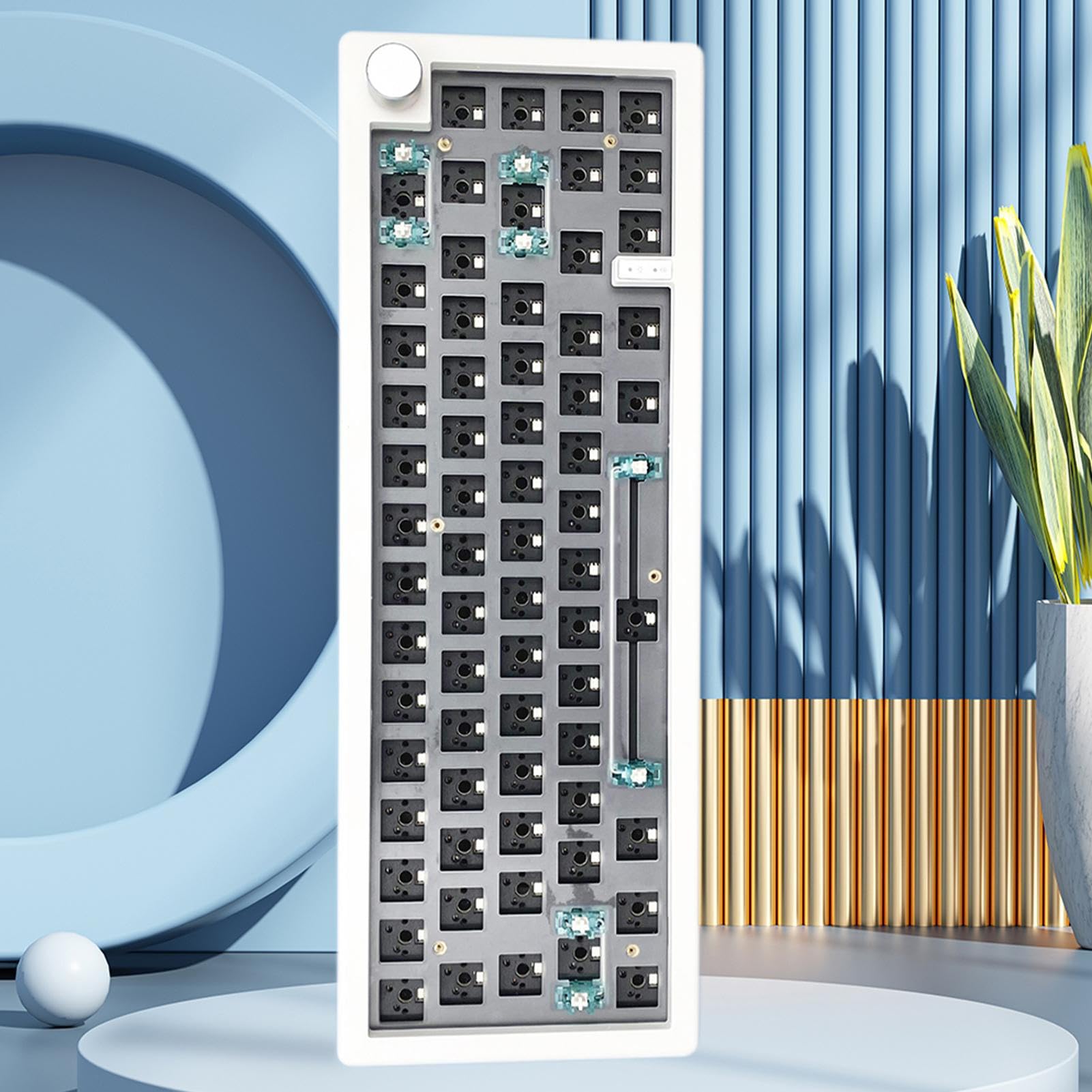 Tastiera cablata: periferica cablata compatta, tasto silenzioso | accessorio per laptop elegante, layout del pulsante durevole, dispositivo di input desktop affidabile | Design sottile ergono