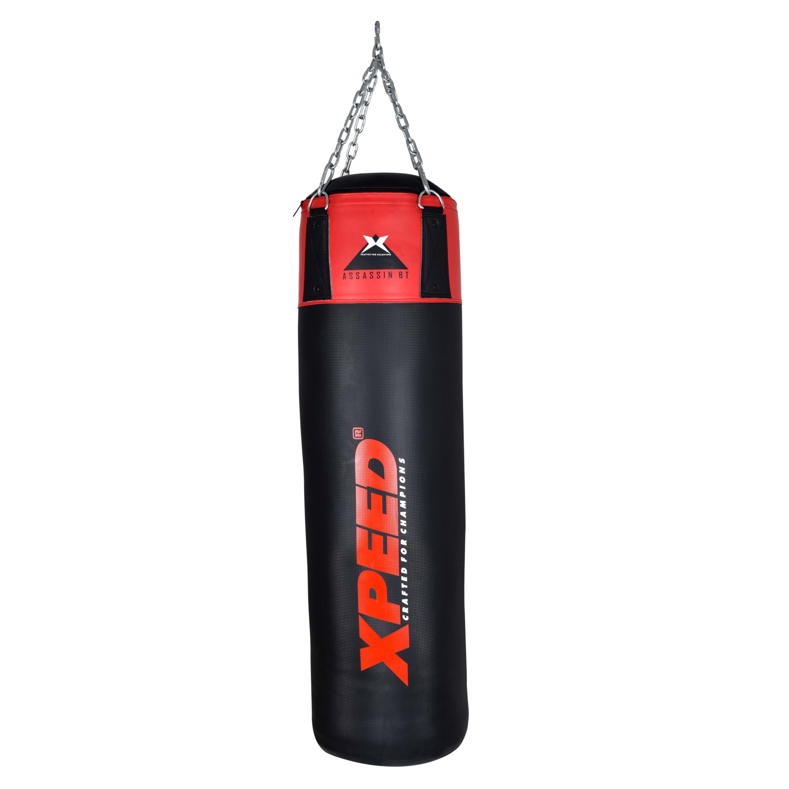 Xpeed Sacco da boxe non riempito in poliuretano con catena, sacco da boxe pesante per boxe, MMA, sparring, allenamento con antiruggine (confezione da 1) (multicolore)