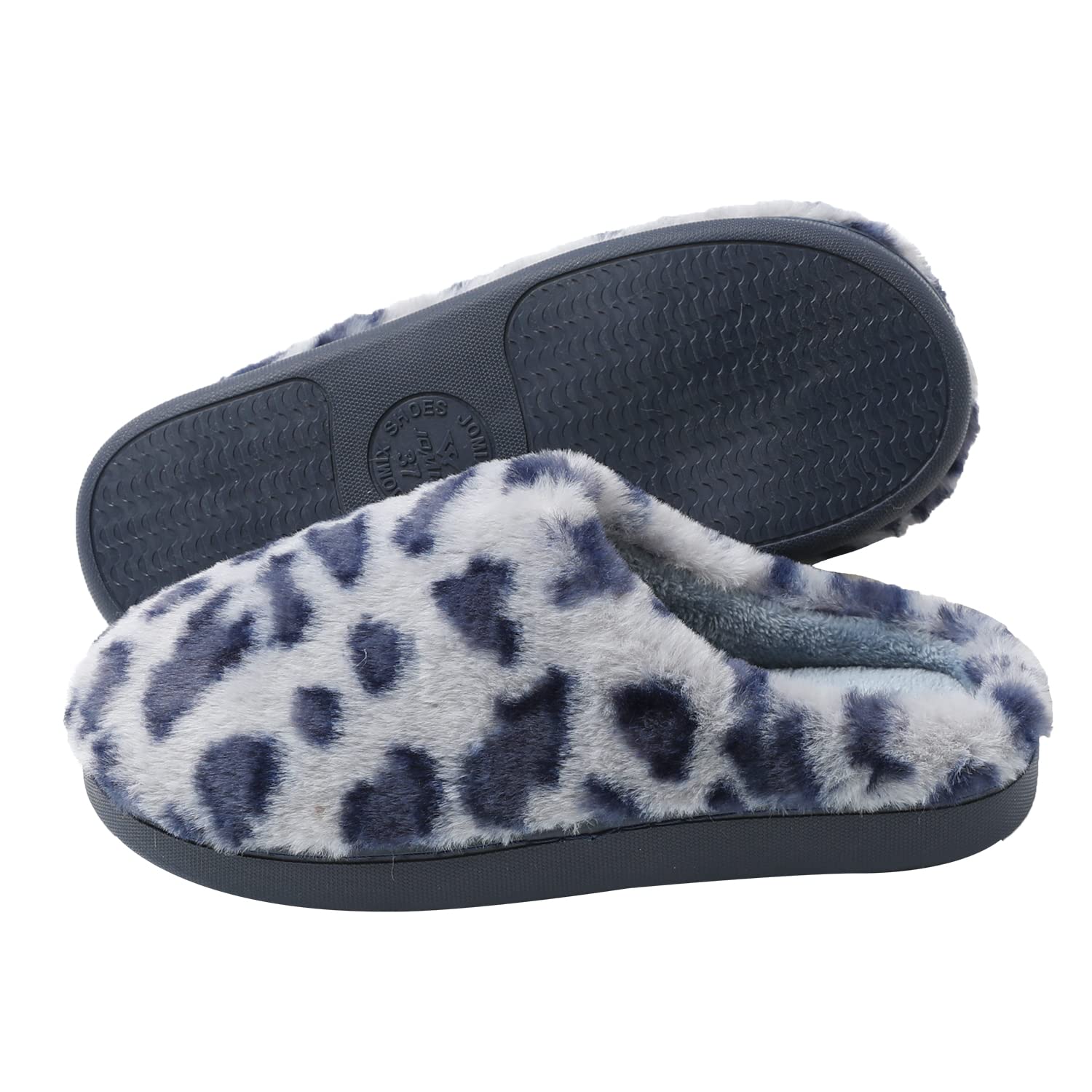 JOMIX Pantofole Donna Invernali Comode Ciabatte Pelose Calde Leopardate