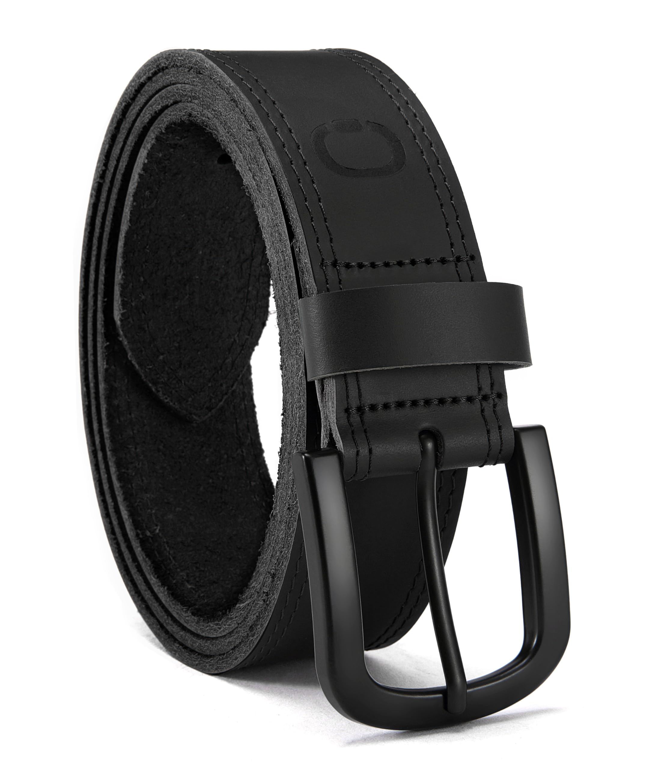 CHAOREN Mens Belts Casual for Jeans - Full-Grain Leather, Durable Cowhide