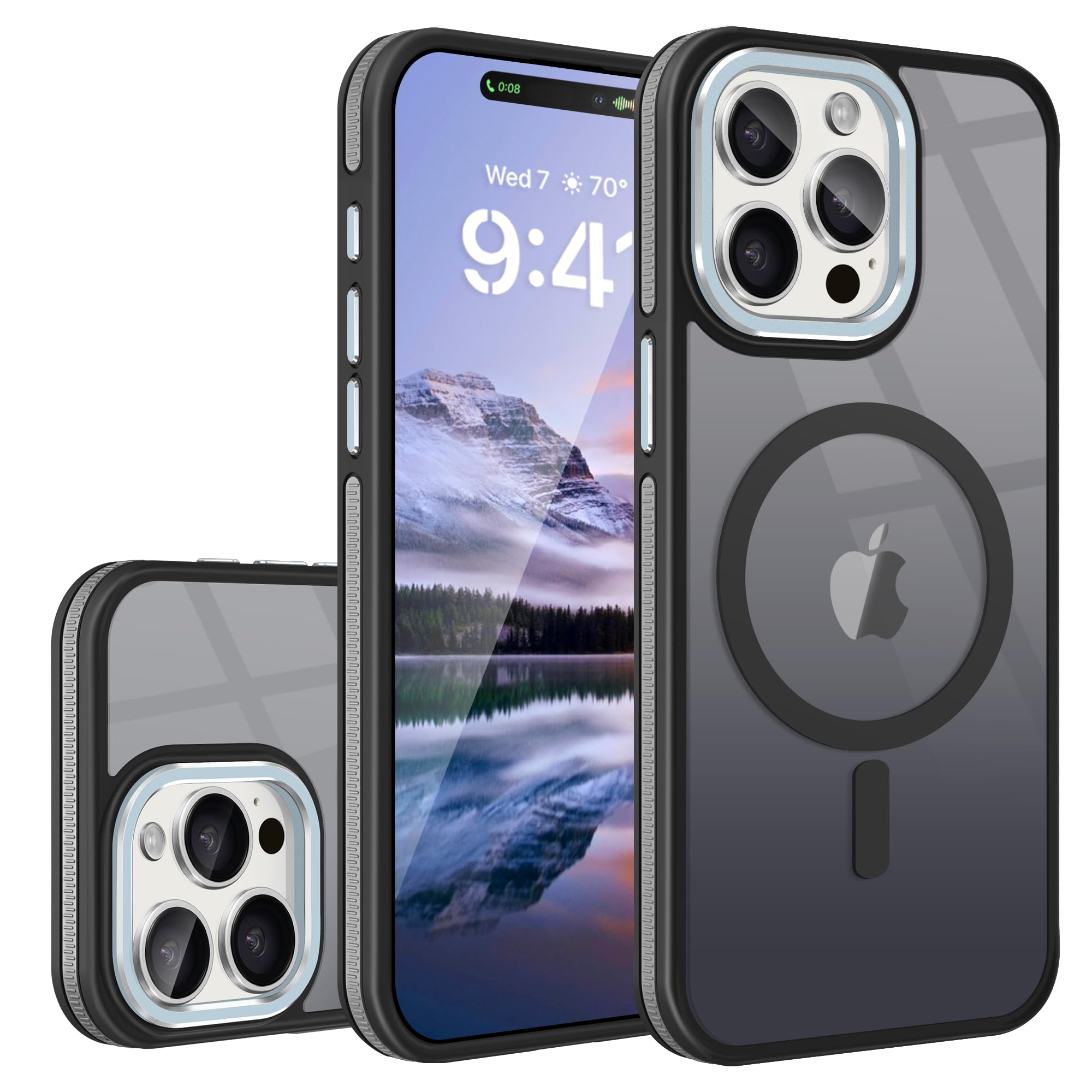 Protection iPhone 15 Pro Max fine rigide mate avec Magsafe - 8
