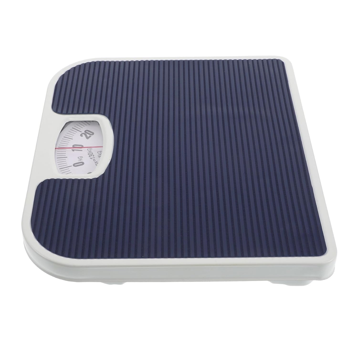 Didiseaon Mechanical Body Weight Scale Portable Analog Bathroom Scale Small Household Health Monitor Accurate Navy Blue for Home and Travel Use