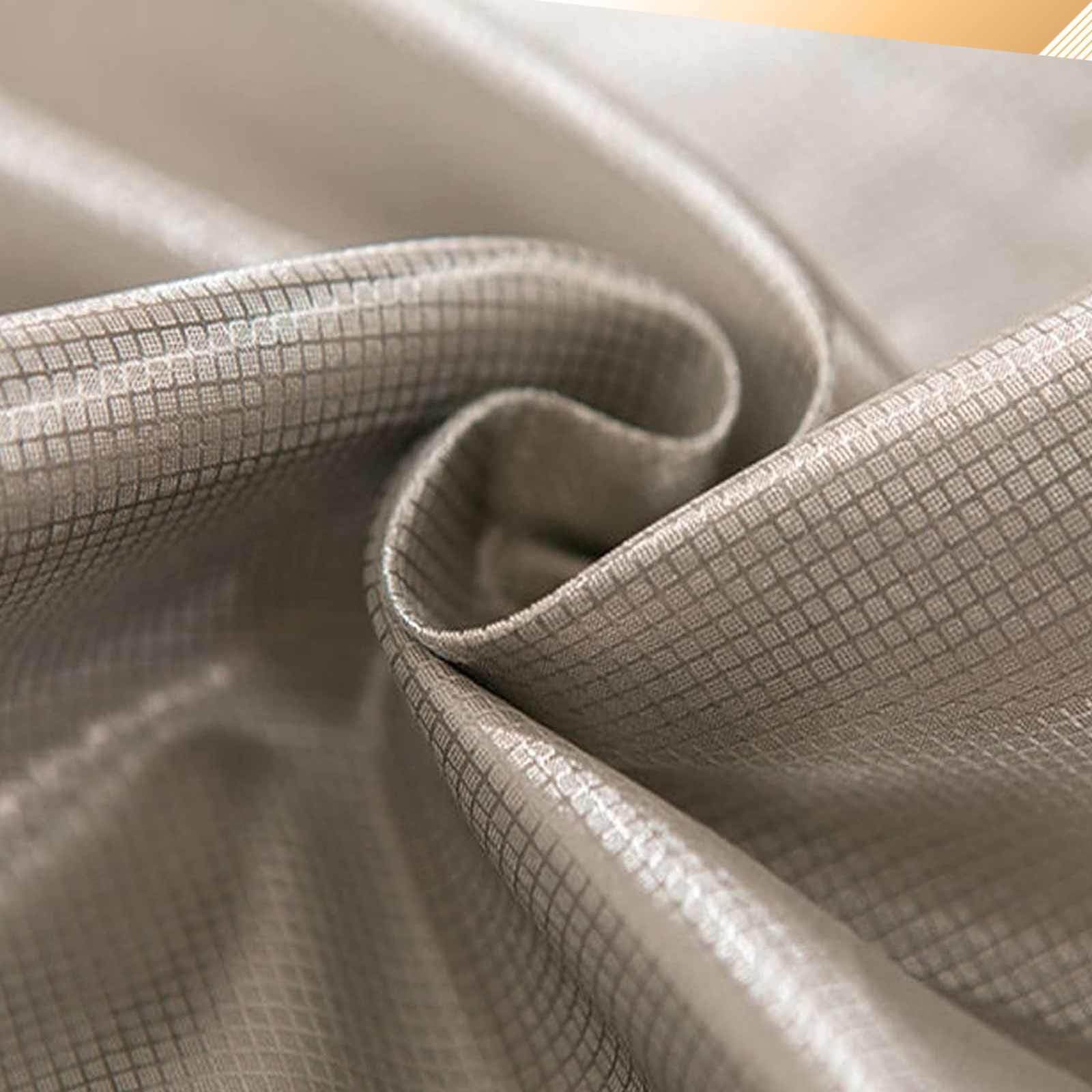 Radiation Protection Cloth EMF Fabric Cloth RFID Shielding Fabric RF Signals Reduce for Generators Faraday Tent Cloth,silver-2x1.1m