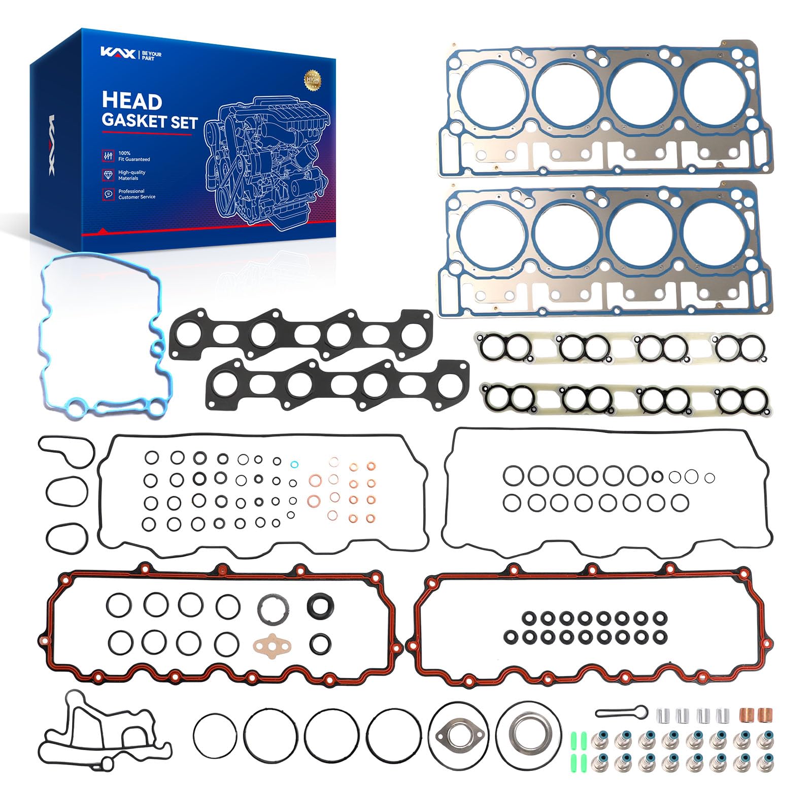 KAX Head Gasket Set Fit for Ford F-250/F-350 Super Duty 2003-2007 6.0T
