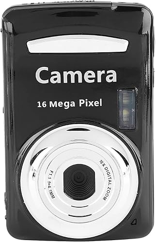 Cámara digital, cámara de video digital HD de 16 MP con zoom 16X, cámara compacta de 30 FPS 720P con pantalla LCD de 2.4 pulgadas, visión nocturna,