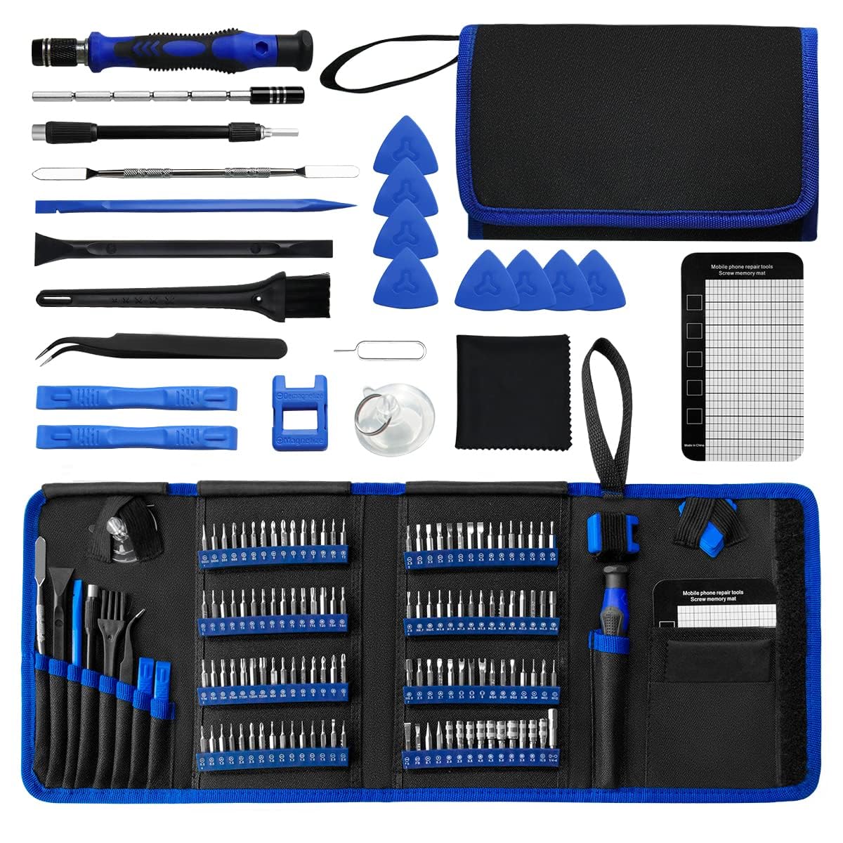 DOOKOOScrewdriver Sets 142-Piece Electronics Precision Screwdriver with 120 Bits Magnetic Repair Tool Kit for iPhone, MacBook, Computer, Laptop, PC, Tablet, PS4, Xbox, Nintendo, Game Console, etc