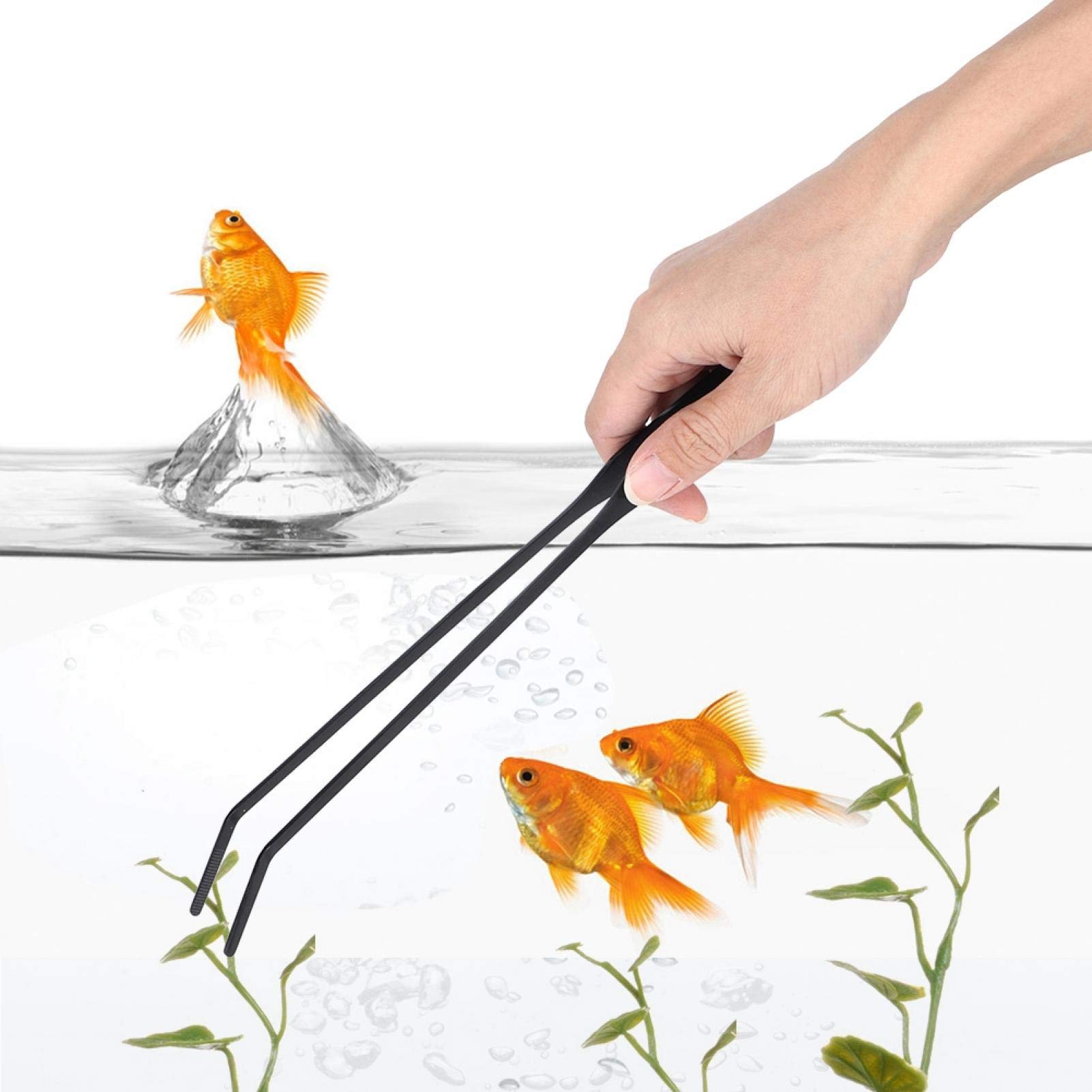 Kit Accessori Acquario In Acciaio Inox - Pinzette Dritte E Curve, Per Manutenzione Piante E Pulizia - Foto 3