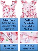 Vista 167 de Vestido de verano para niña, de algodón, con diseño floral