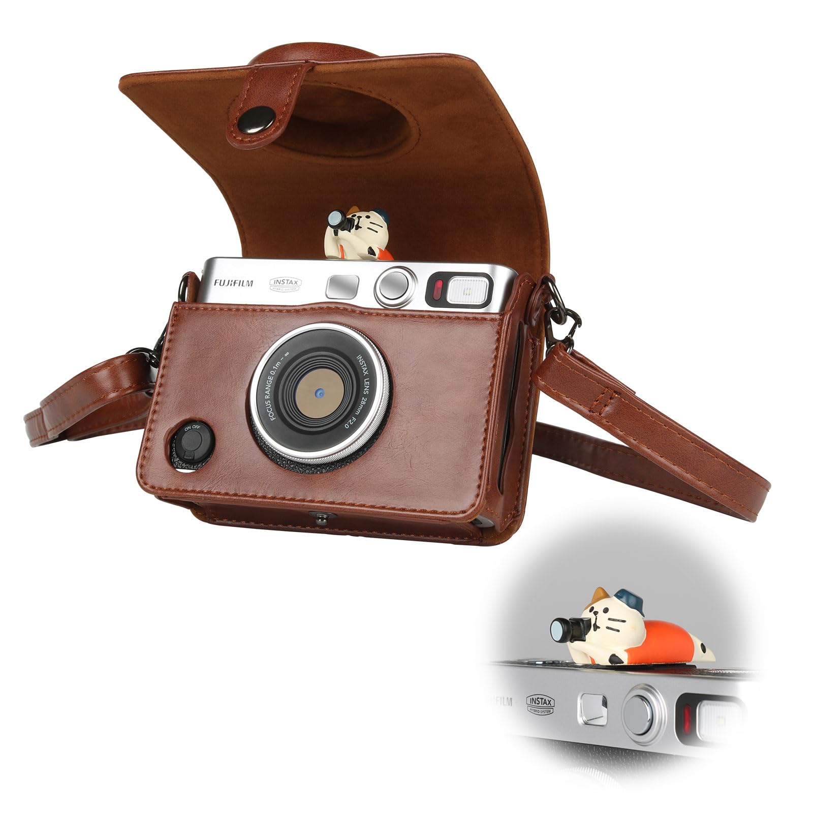 Amazon.co.jp: instax mini evo ケース 「カバーしたまま使用出来る 