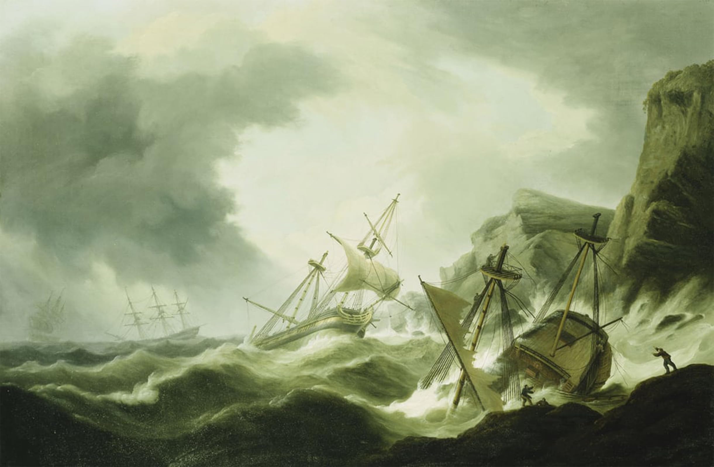 POSTERIIk Famous Modern Artwork Art Mural a Shipwreck by Luny Oil Paintings Pictures for Home Decor 60x90cm