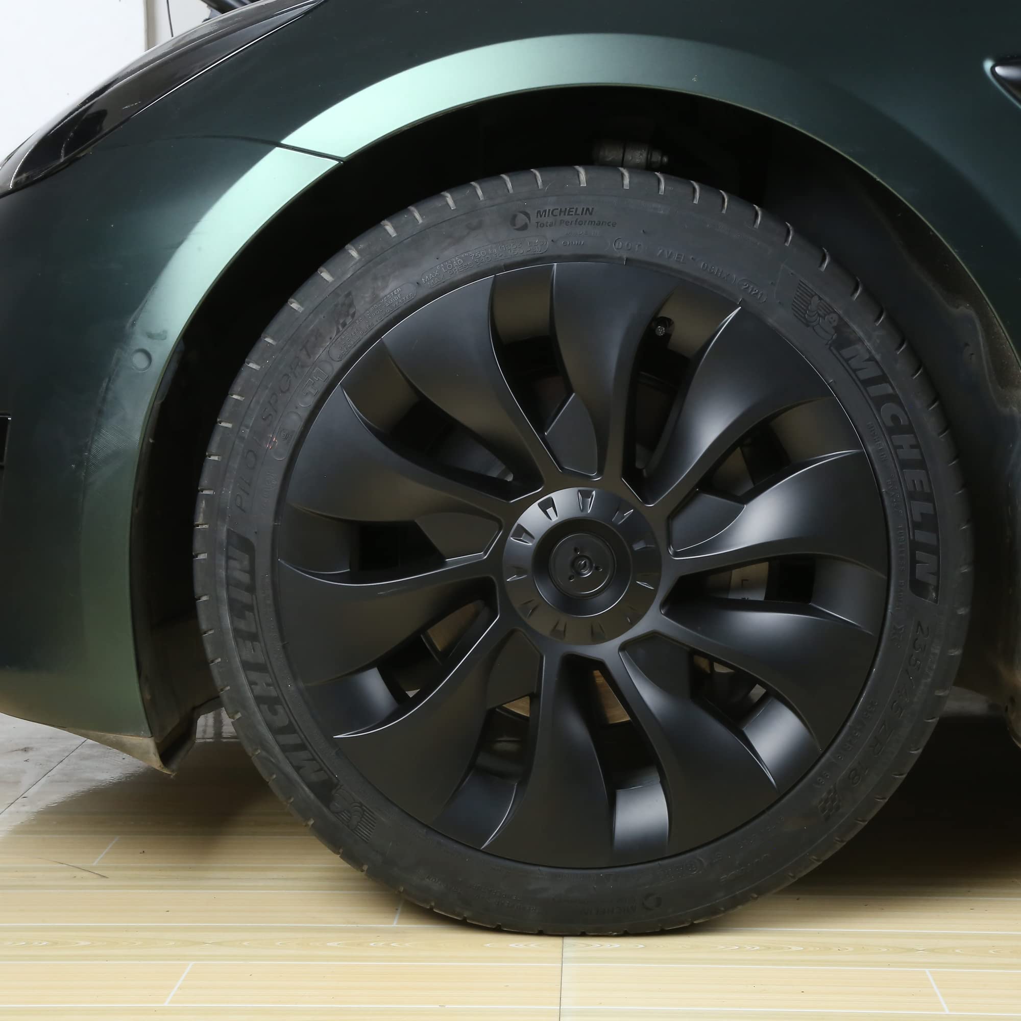 Photo 1 of 1 PCS Wheel Hubcaps for Tesla Model 3 18-Inch Wheel Covers Set of 1 Matte Black 2018-2023 Model 3 Tesla Accessories (1PCS Model 3 18” Matte Black)