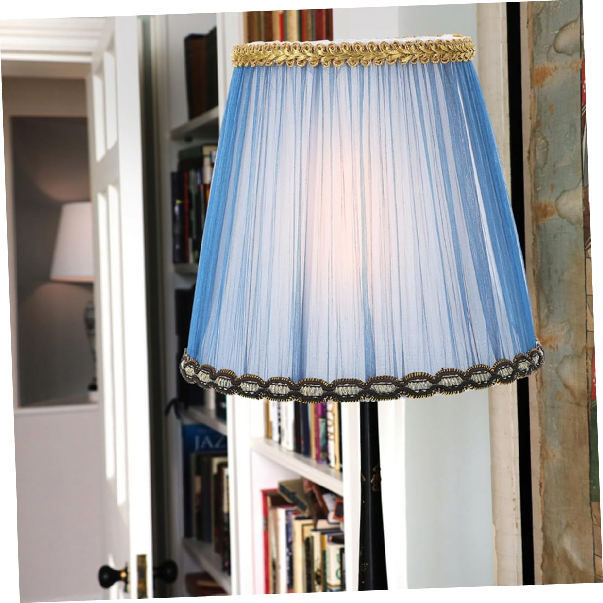 Operitacx Set 6 Pezzi Paralumi Blu Clip-on, Copri Lampada da Tavolo e Lampada da Terra, Stile Semplice Elegante, Adatti per Applique e Lampade Domestiche