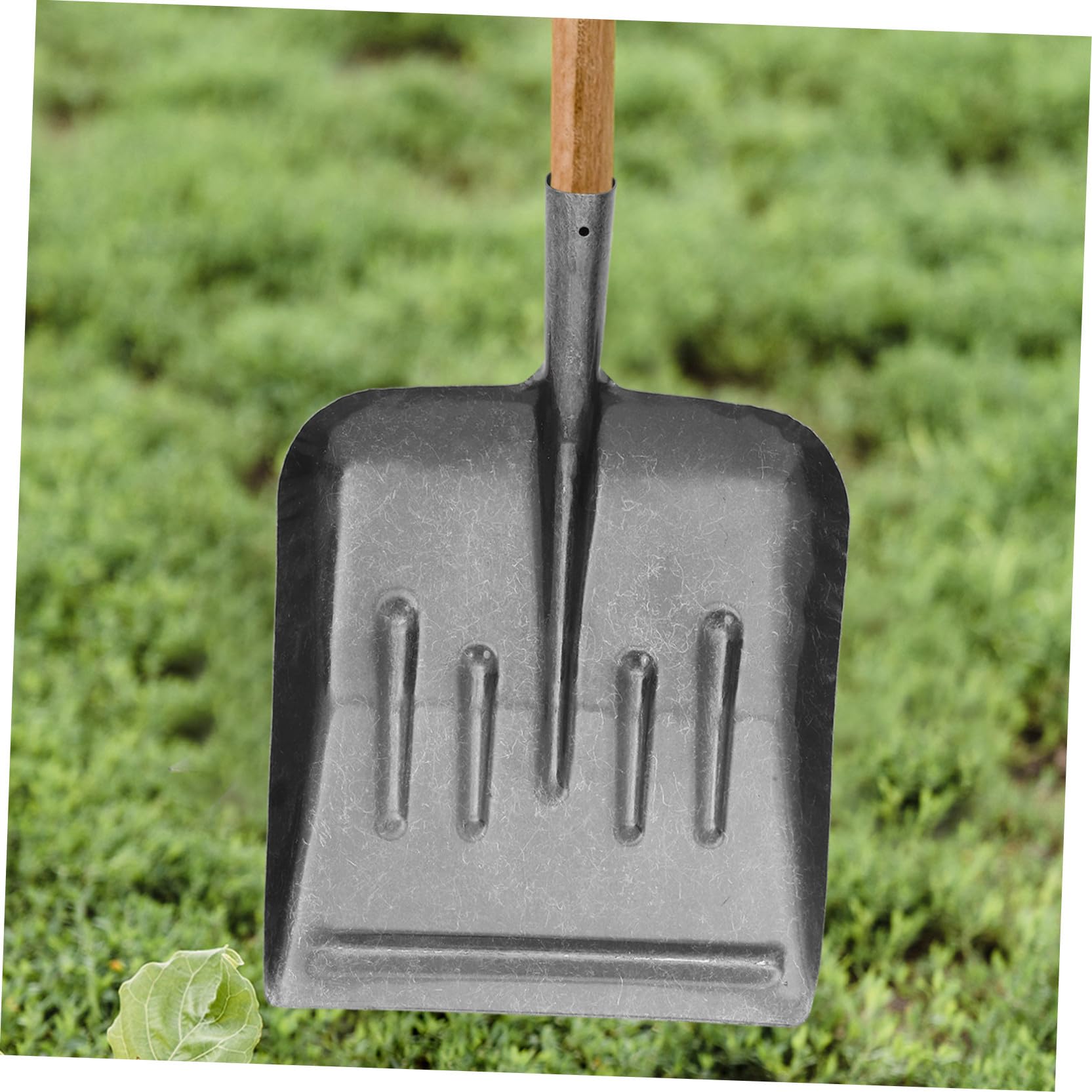 Mipcase Pala Tamizadora Pala de Mano de Jardín para Gallineros y Huertos de Acero al Manganeso Superficie Antideslizante y Mango Ergonómico