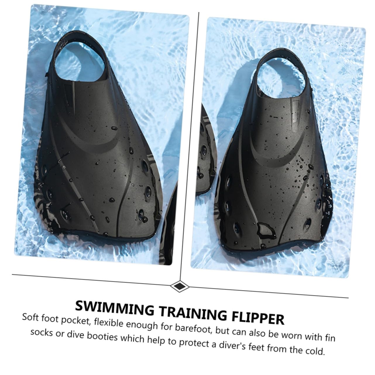 Verstellbare Schwimmflossen aus für Damen und Herren Leichte Kurze Flossen zum Schnorcheln und Training im Pool und Reisen